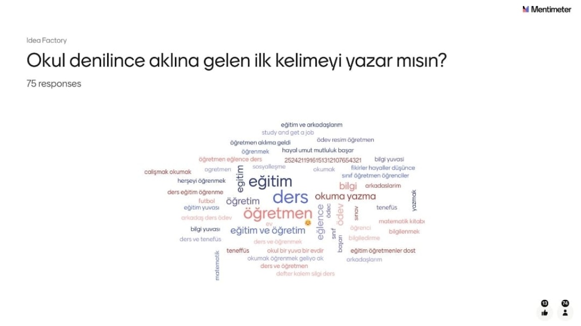 eTwinning Menti Çalışması